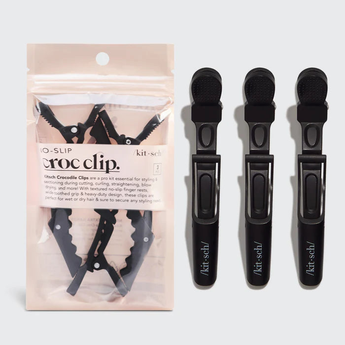 Crocodile Clip Black (3 Pack)