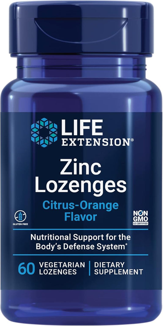 Zinc Lozenges Citrus-Orange Flavor