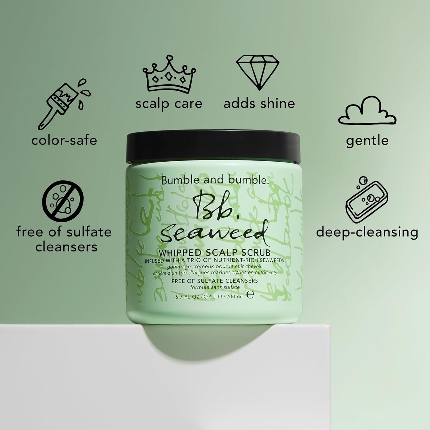 BB SEAWEED WHIPPED SCALP SCRUB 2oz TRAVEL SIZE