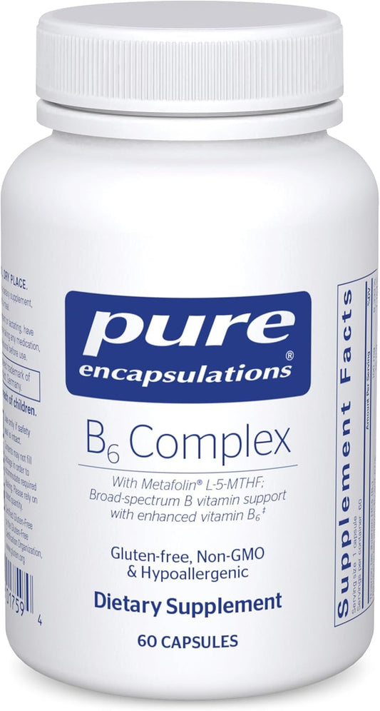 B6 Complex With Metafolin L-5-MTHF Dietary Supplement