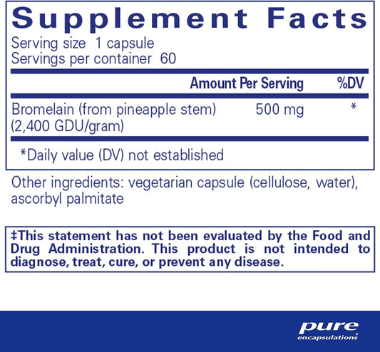 Bromelain 2400 500 mg Dietary Supplement