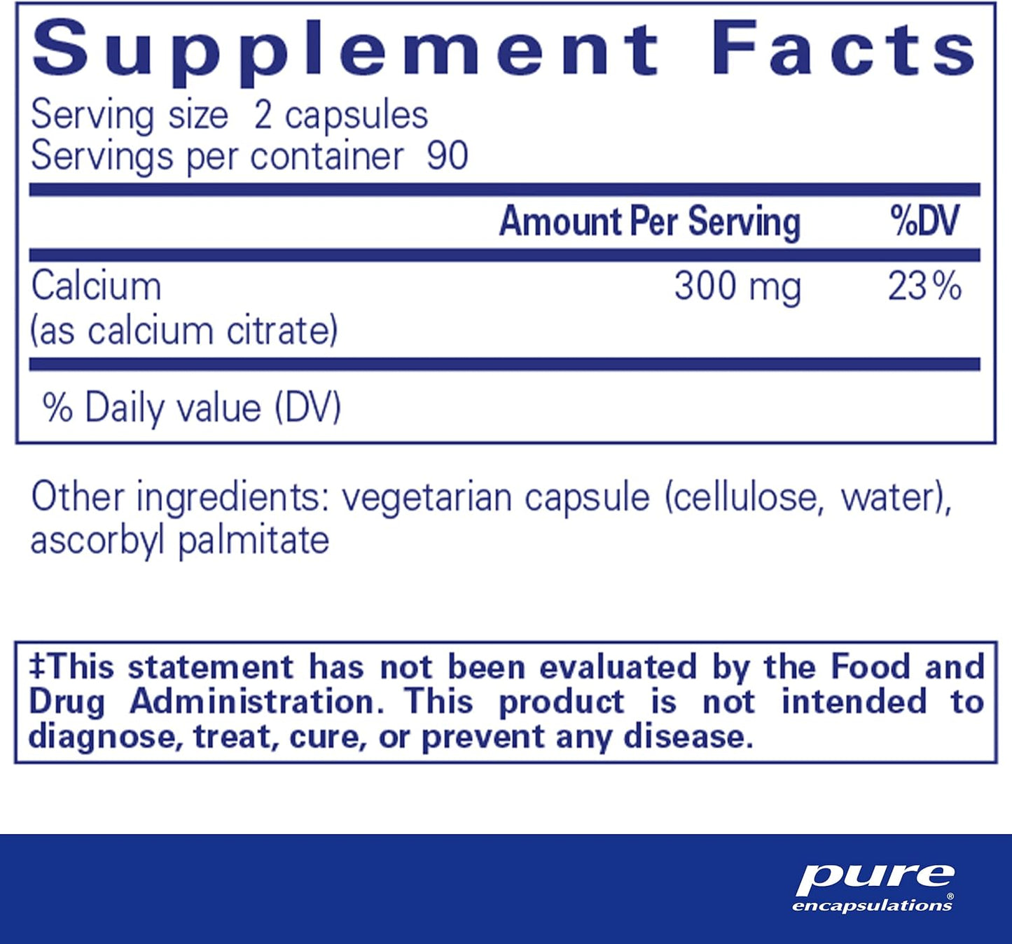 Calcium (Citrate) Dietary Supplement