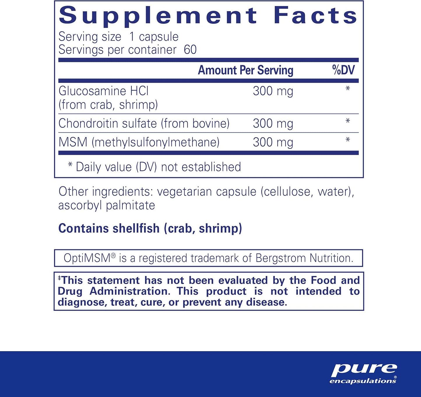 Glucosamine+ Chondroitin with MSM Dietary Supplement