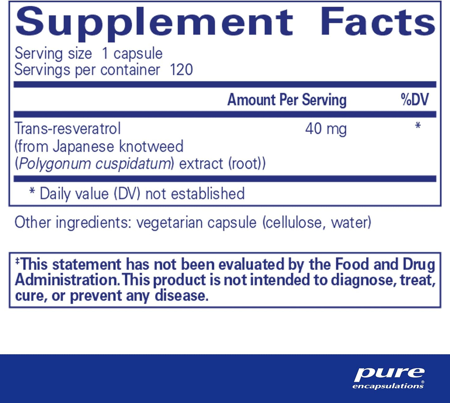 Resveratrol Dietary Supplement